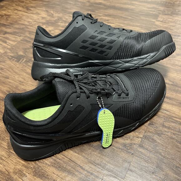 Reebok Nanoflex TR Work All Black Composite Toe Men’s 11.5 New without box - Picture 1 of 8
